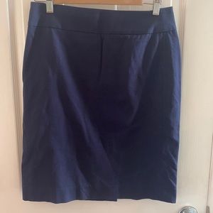 Banana Republic Navy Blue Midi Skirt